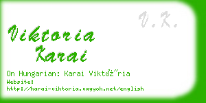 viktoria karai business card